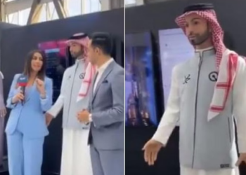 VIDEO/ Roboti “Muhamad” prek të pasmet e gazetares, pamjet virale…