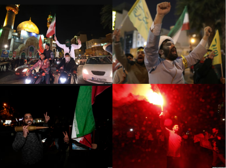 Pamjet – Iranianët festojnë pas sulmeve ajrore kundër Izraelit