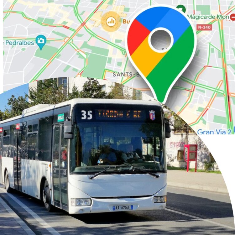 Transporti publik i Tiranës “hyn” në Google Maps, por… kush vjen nga Durrësi do kalojë në Rinas