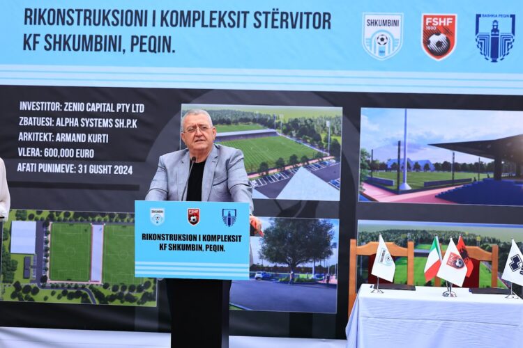Rikonstruksioni i kompleksit KF Shkumbini, Presidenti Duka: FSHF, gjithmonë e gatshme të ndihmojë në investime për zhvillimin e futbollit të fëmijëve