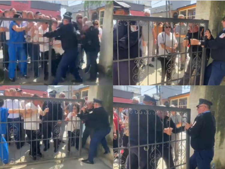 VIDEO – Protestë në Belsh kundër mbylljes së tregut, tregtarët përplasen me policinë bashkiake