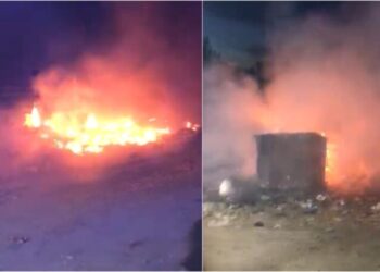 Zjarr në Berat, digjet një sipërfaqe me bimësi