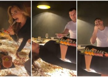 Genta Ismajli i servir bashkëshortit ushqim mbi trupin e saj/ VIDEO