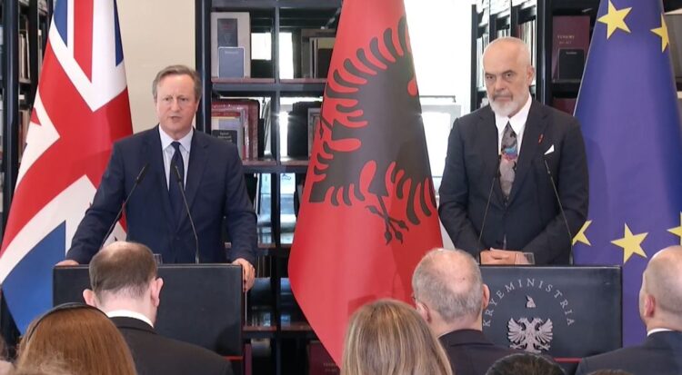 Rama: Cameron mik i veçantë i Shqipërisë, dhe partner strategjik i Ballkanit