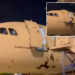 Punonjësi bie nga dera e avionit, nuk kuptoi se shkallët ishin larguar (Video)