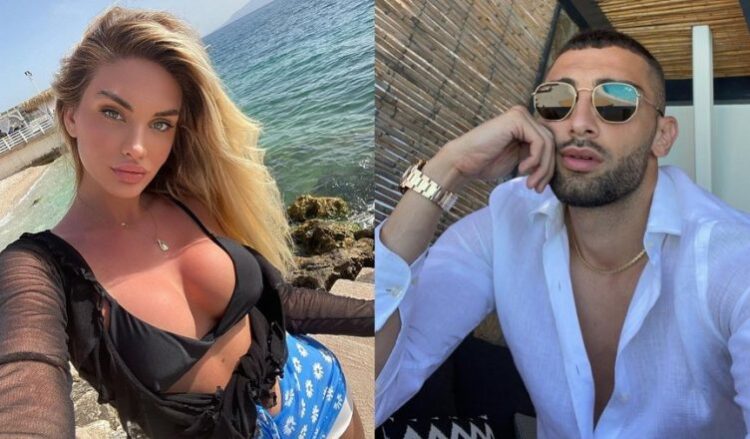 FOTO/ Pas ndarjes nga Ajsel, Eros Grezda shihet në shoqërinë e këngëtares shqiptare…