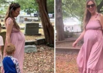 Kërkon në varreza emër për fëmijën e saj, gruaja shtatzënë shkakton debat në rrjetet sociale