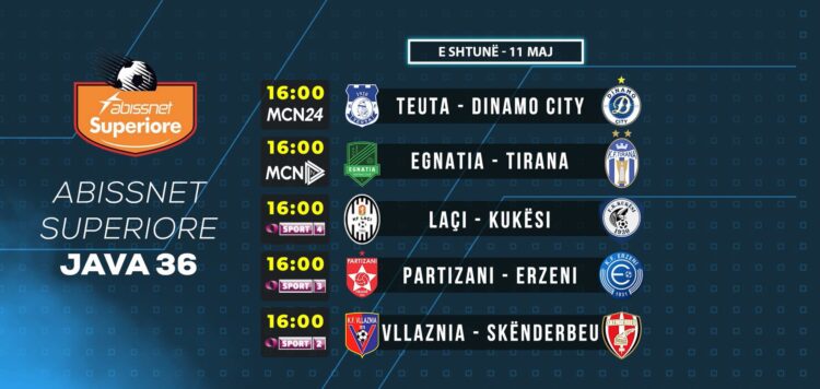 Pesë ndeshjet e fundit në Superiore/ Formacionet e 10 ekipeve