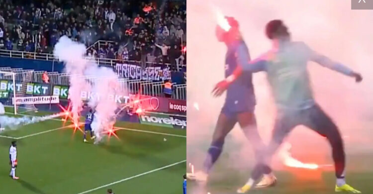 Ndodh edhe kjo! Lojtarët në Francë u kundërpërgjigjen tifozëve me tymuese