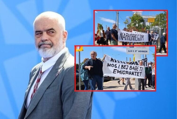 ‘Narkoregjim! Mos i bëj bagëti emigrantët’, shqiptarët i ‘prishin’ show-n Ramës në Athinë