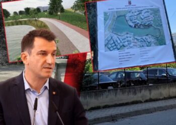 Mashtrimi i Veliajt, firma e drejtorëve punime gjysmake te Liqeni i Thatë