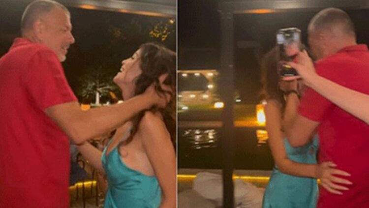 VIDEO – Diola ndan momente romantike me biznesmenin