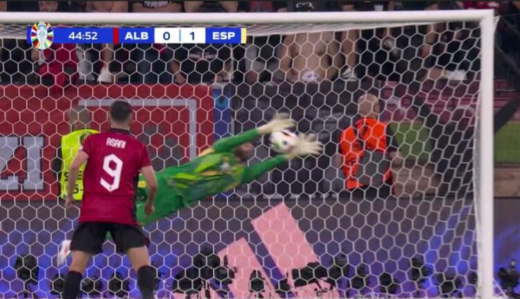 Shqipëri-Spanjë, pjesa e parë 0-1, Raya i mohon supergolin Asllanit