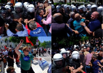 Përplasje dhe gaz ndaj qytetarëve/ Çfarë ndodhi në protestën para Kuvendit