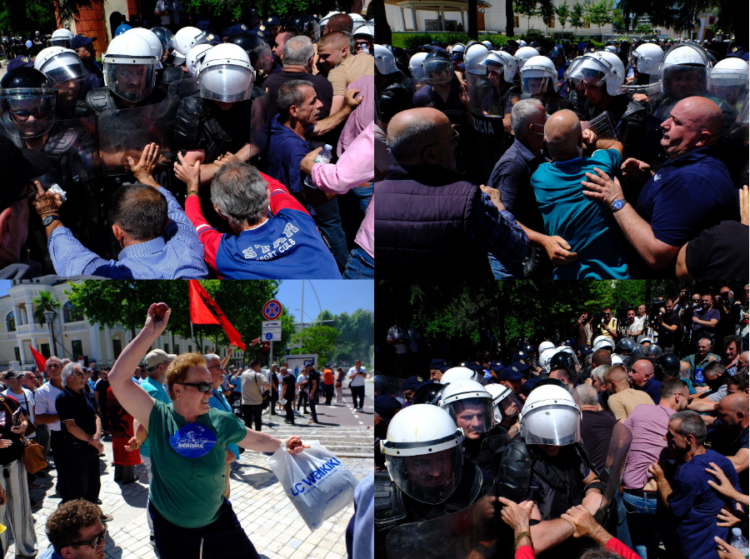 Përplasje dhe gaz ndaj qytetarëve/ Çfarë ndodhi në protestën para Kuvendit