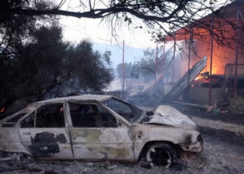 Zjarre masive në pyjet e Greqisë, një 55-vjeçar humb jetën, 120 zjarrfikës në luftë me flakët