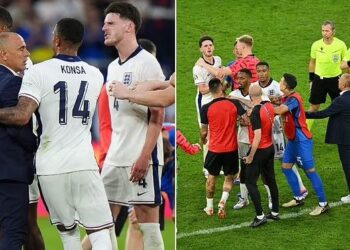 (Video) Plas sherri pas fitores së Anglisë, Rajs shan trajnerin e sllovakëve: Qepe gojën, tullac…