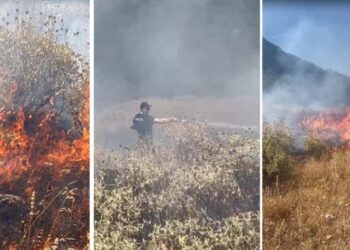 Zjarr në Prongji të Gjirokastrës