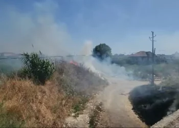 Shpërthen një vatër e madhe zjarri në Fier, rrezikohen banesa dhe biznese