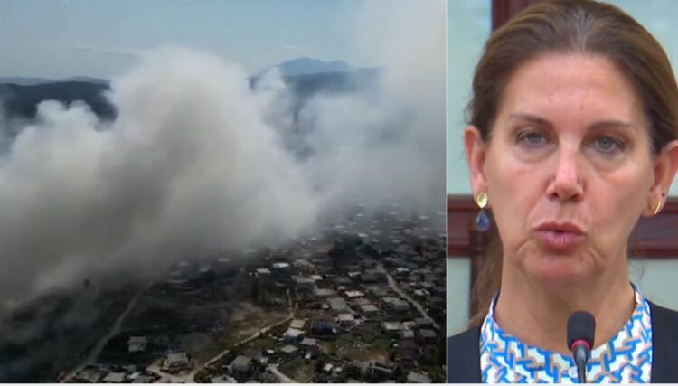 Pamje të reja nga tymi i plehrave në Vlorë/ Zjarri zbulon skandalin e bllokimit të landfillit të ri nga Mirela Kumbaro