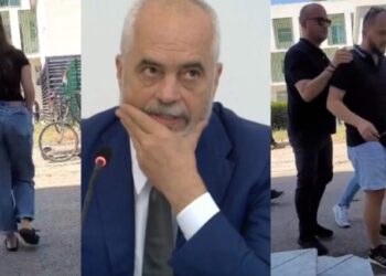 “O maskara…”, shoqërohen 3 të rinjtë që protestuan kundër Ramës në QSUT (VIDEO)