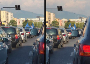 Berisha publikon fotot: Vërshim i papërmbajtur drejt Tiranës