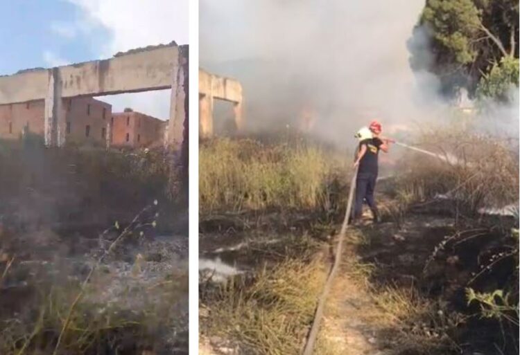 Përfshihet nga flakët ish-reparti ushtarak në Berat, ja çfarë dyshohet