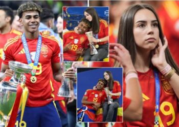 Yamal talent edhe jashtë fushës, feston fitoren e EURO 2024 me të dashurën bukuroshe