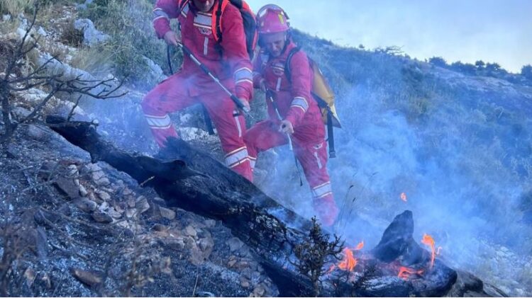 Shuhet vatra e zjarrit në Qafën e Llogarasë, dyshohet se ishte i qëllimshëm