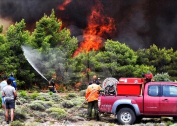 Zjarret në Greqi, situata problematike në Evia, flakët përhapen me shpejtësi pranë banesave