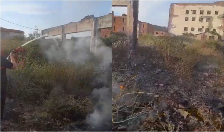 Përfshihet nga flakët ish-uzina e baterive në Berat