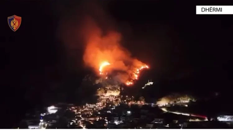 (VIDEO) Fishekzjarrët e festës dogjën pyllin, arrestohet 28-vjeçari në Dhërmi