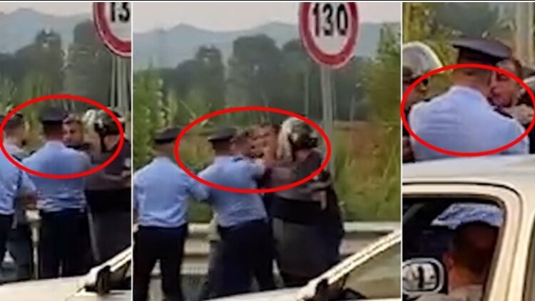 Protesta në Thumanë-Kashar, policët shoqërojnë të riun dhe e godasin(VIDEO)