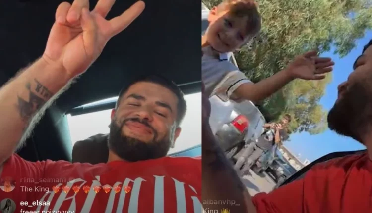 Sapo del nga burgu Noizy futet live në Instagram, ndalon papritur makinën dhe….