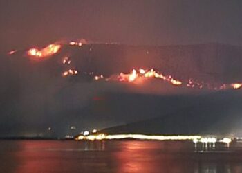 Vijon zjarri në Malin e Thatë, flakët favorizohen nga era