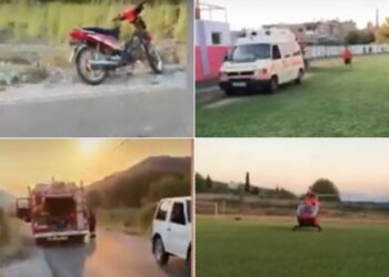 Dhia u pret rrugën, plagosen dy vëllezërit me motor në Kanionin e Holtës