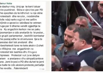 Protestë e dobët tek Bashkia e Tiranës/ Noka, mesazh strukturave: Duhet të jemi ne në ballë