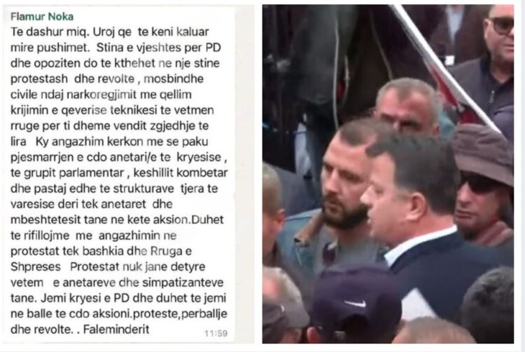 Protestë e dobët tek Bashkia e Tiranës/ Noka, mesazh strukturave: Duhet të jemi ne në ballë
