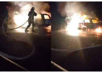 Shkrumbohet makina në autostradën e Vlorës, shpëton shoferi