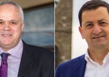 Gjest qytetarie nga Himara, Petro Gjikuria uron Vangjel Tavon