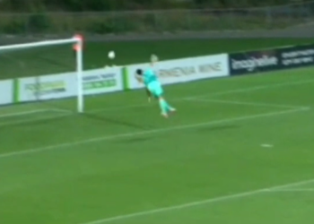 (VIDEO) Ndodhi edhe kjo, Strakoshës i shënon gol portieri kundërshtar nga porta në portë