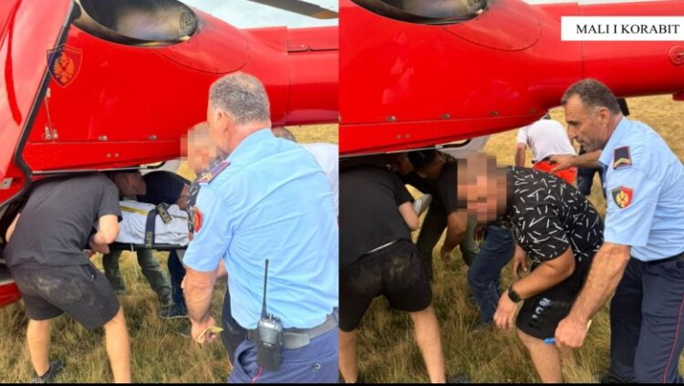 Po ngjitej në malin e Korabit, rrëzohet 19-vjeçari! I riu transportohet me helikopter te Trauma