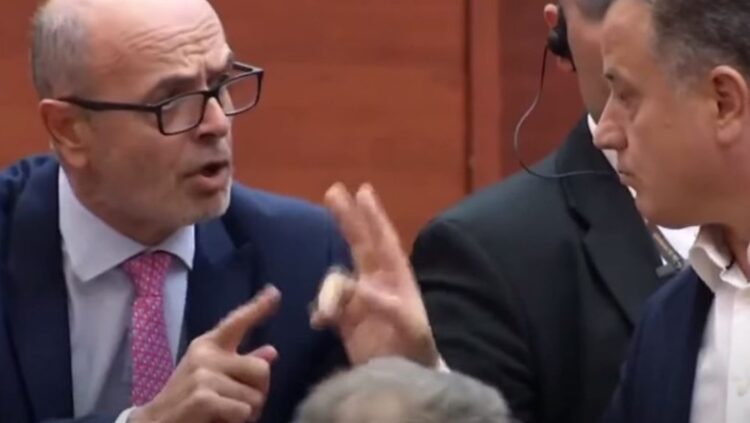 Përplasjet në seancën e Kuvendit, Noka gjuan deputetin e PS, Petro Koçi