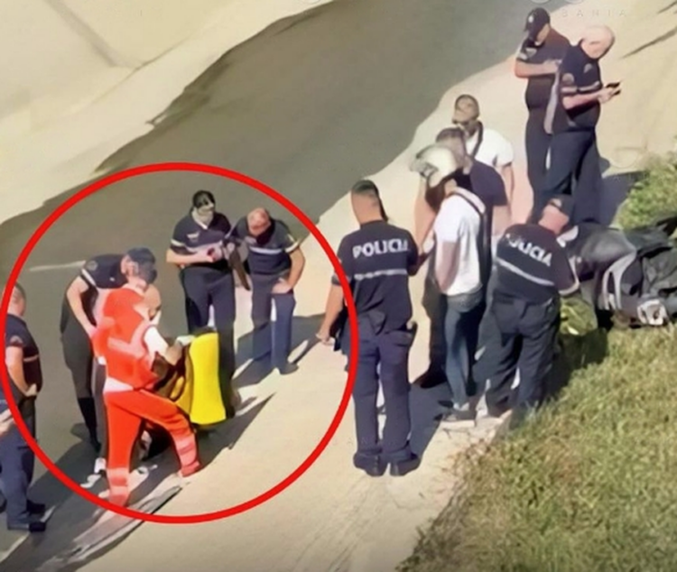 Si në filmat aksion/ I riu tenton t’i ikë policisë, përfundon në Lanë!