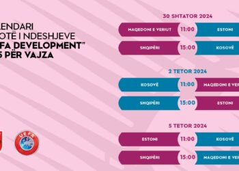 FSHF mirëpret turneun “UEFA Development” U-15 për vajza, ja kalendari i ndeshjeve