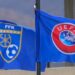 Banderolat dhe thirrjet ofenduese ndaj Kosovës në ndeshjet Serbi-Zvicër dhe Çeki-Shqipëri, reagon FFK