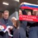 Vuçiç në versionin ultras, shfaqet në stadium me flamurin rus dhe serb