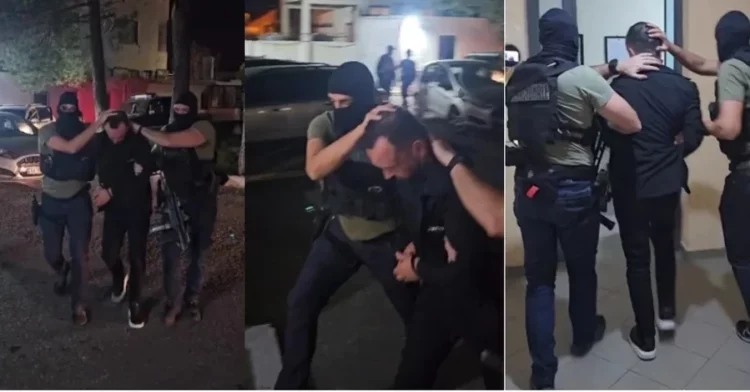 (VIDEO) Publikohen pamjet e arrestimit të ish-deputetit Jurgis Çyrbja me kokën ulur