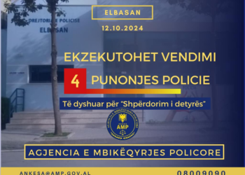 AMP pezullon 4 policë në Elbasan