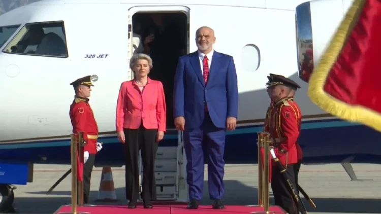 Von der Leyen viziton Tiranën, zbardhet agjenda e ditës së sotme